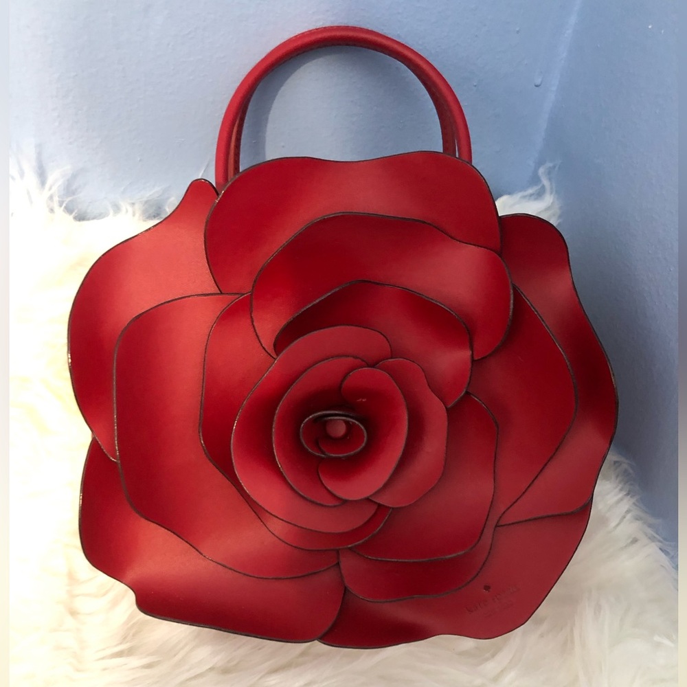 RARE Kate spade 3D Flora Red Rose Cross Body Bag